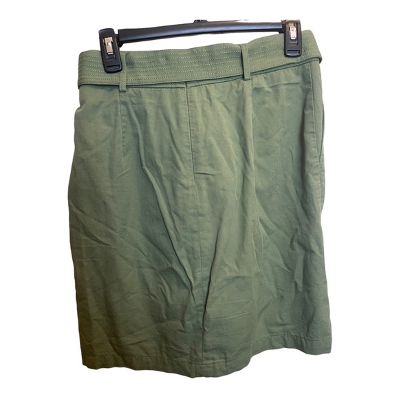 J Crew Belted A Line Twill Skirt Size 6 - Picture 5 of 11
